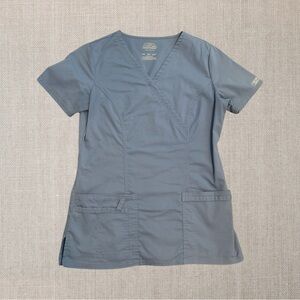Cherokee Ciel Blue Scrub Top